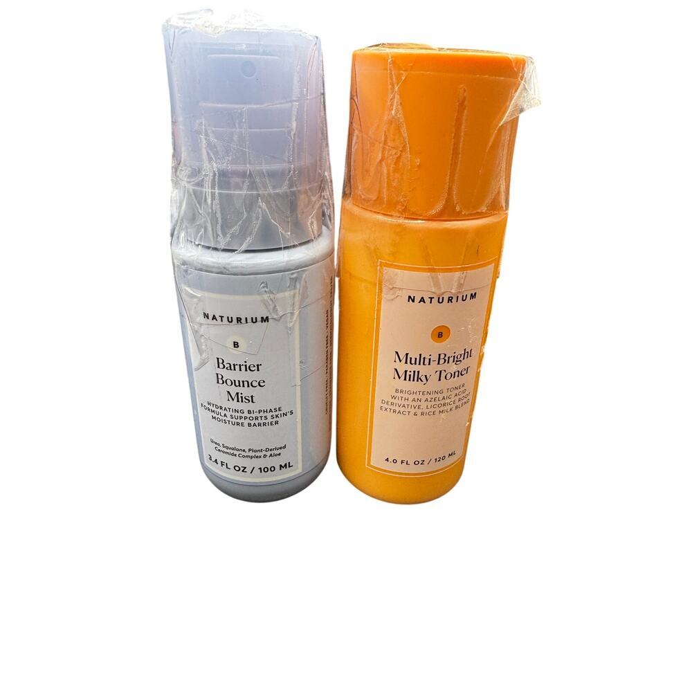 NWT Naturium SET Barrier Bounce Mist(3.4oz) & Multi-Bright Milky Toner(4oz) - Picture 1 of 4